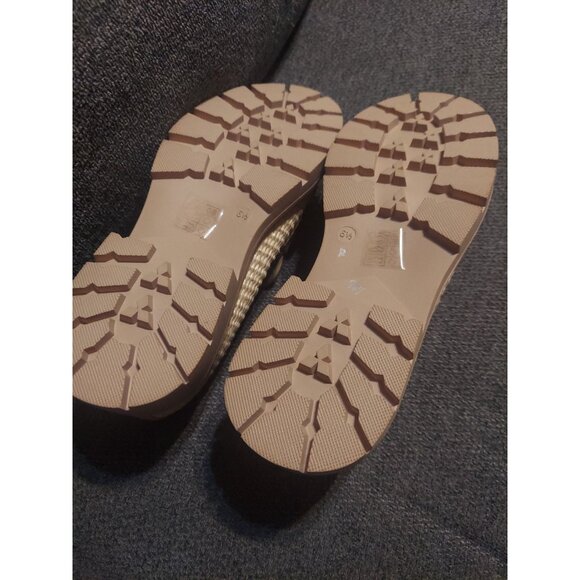 Vera Creation Women's Loafers. Size 6.5 Sunny Pro Beige NWOT Bamboo Y2K Slip On - Picture 9 of 10